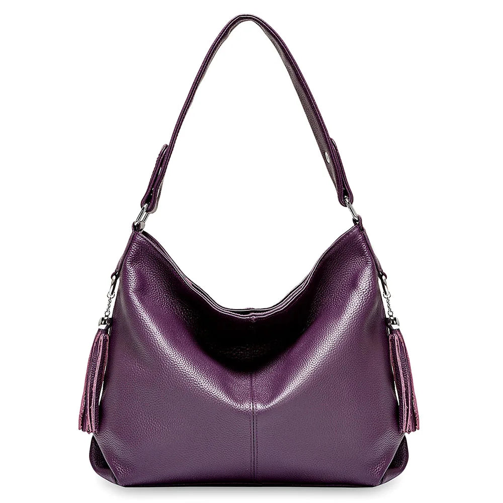 Fashionable Soft Real Genuine Leather Women Handbag