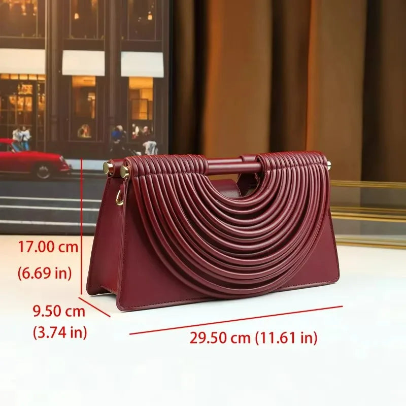 Hand-woven Fashion Handbag Clutch Bag Niche Design High-end Single-shoulder Bag