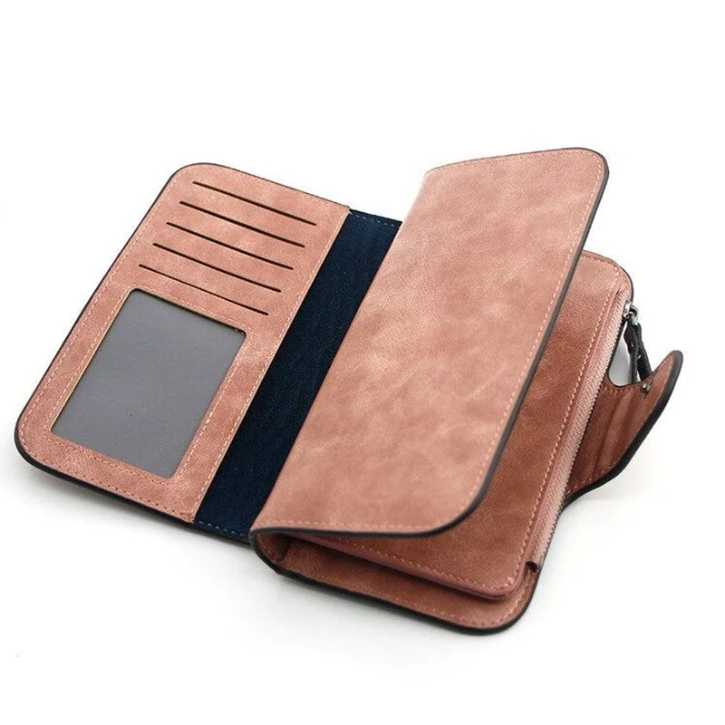 Fashion Wallet Woman Long Clutch PU Leather Large Capacity Card Holder Purse