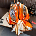 Luxury Brand Silk Scarves Women Fashion Print 180X90CM Long Silk Headscarf