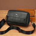 PU Leather Men's Clutch Long Wallet Mini Shoulder Bag