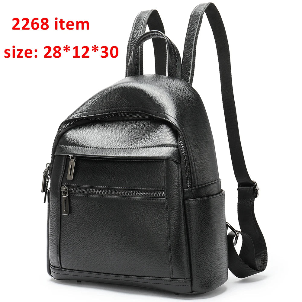 Women's Leather Backpack Rucksack School Bags Laptop Backpack for Women
