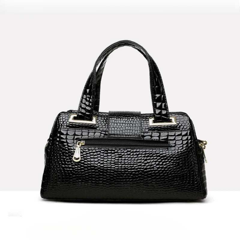 Creative Design PU Luxury Crocodile Patterned Handbag