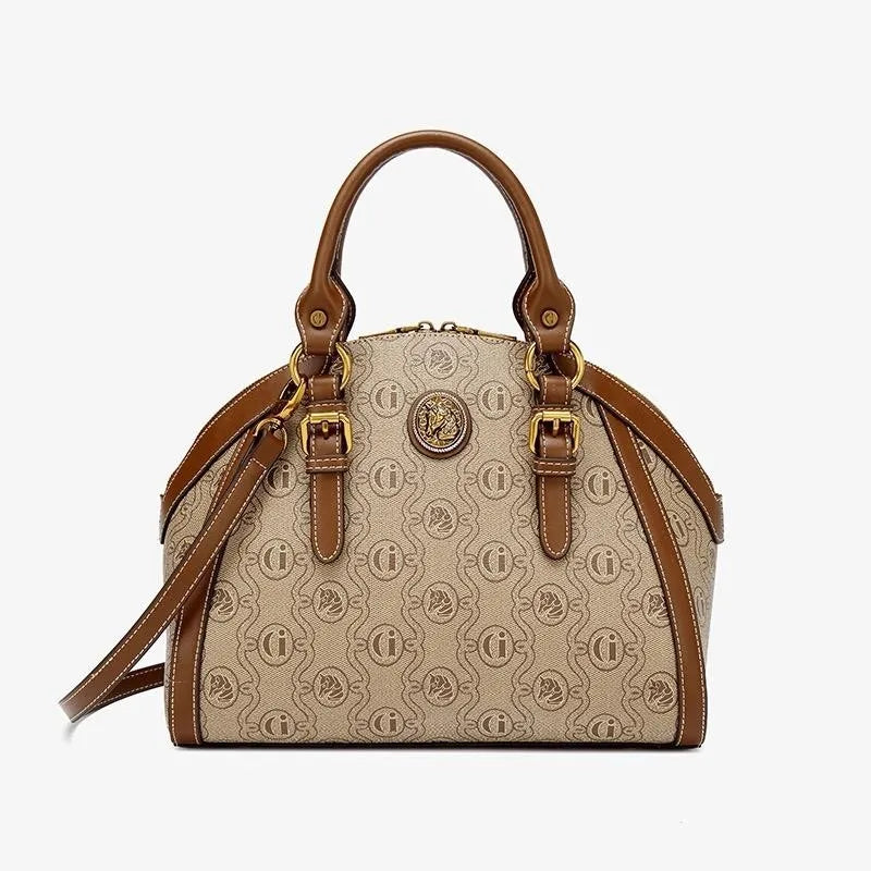 Women's handbag light luxury large capacity retro high-end design crossbody bag