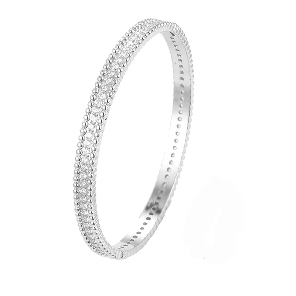 Leaf Zircon Bracelet Luxury Fashion Classic Plant Large Flower Bracelet