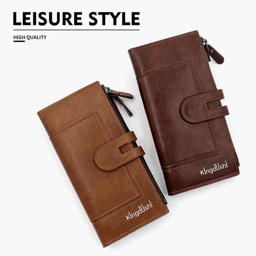 Luxury Fashion PU Leather Long Wallet Women's Slim Clutch