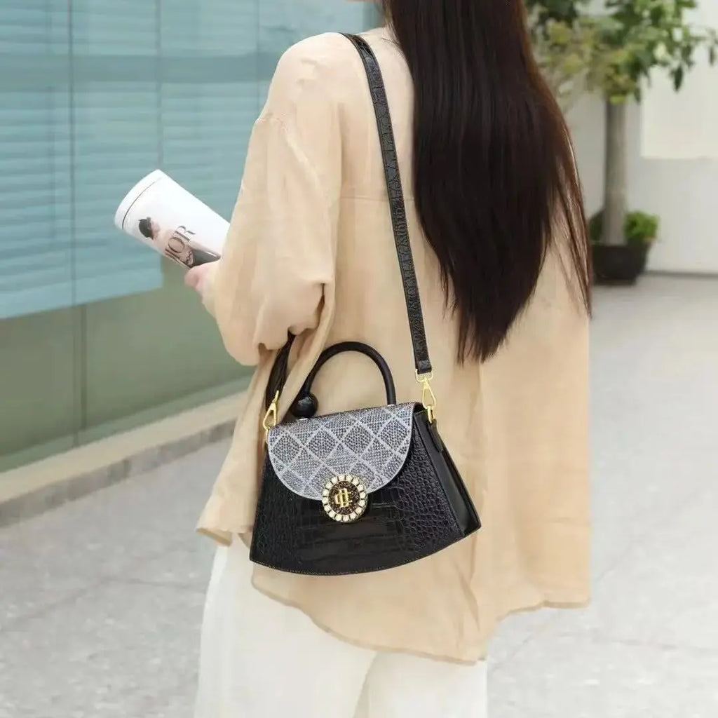 Fashion diamond studded handbag women's bag high-end western-style crossbody bag