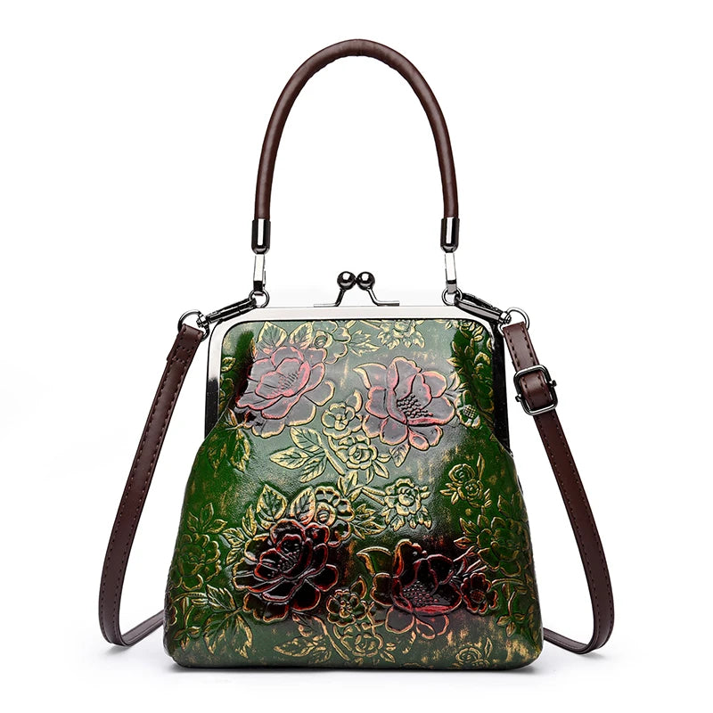 Vintage Handbag Women Shoulder Bag Luxurious Design Round Bag High-quality