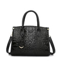 Large Top-Handle Bag Vintage Crocodile Design Shoulder Bag