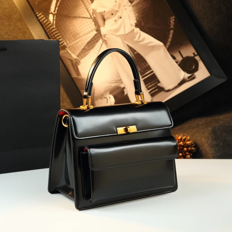 Genuine Leather Women Single-shoulder Crossbody Bag