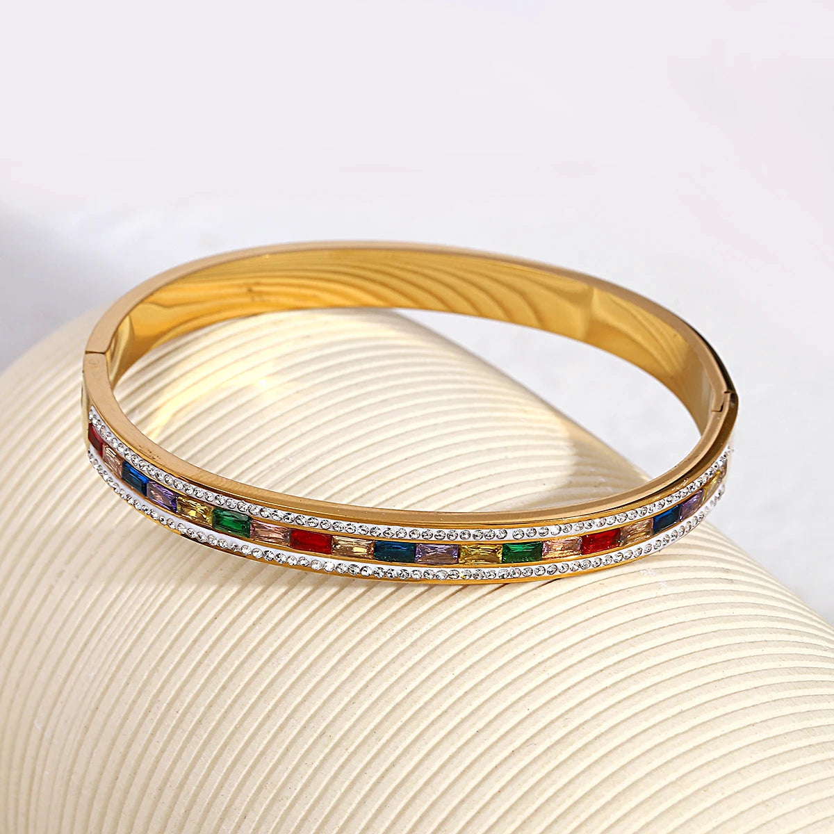 Luxury Colorful Cubic Zirconia Charm Bracelets Jewelry