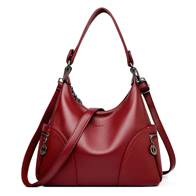 Luxury Design  High Quality Women's Soft Leather Shoulder Bags Crossbody Bag