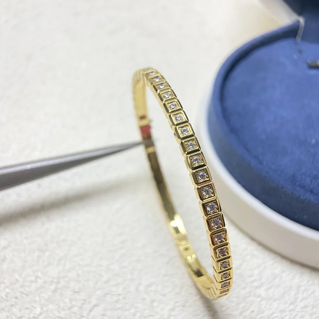 High Quality Pave AAA Zircon Bangle Bracelet Jewelry