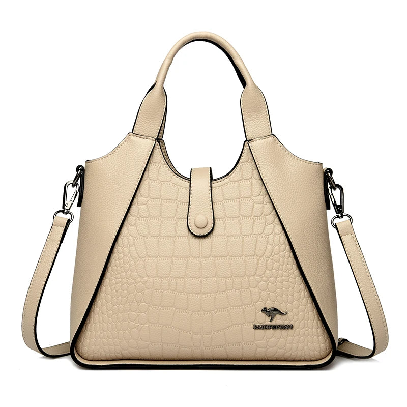 Fashion Trend Women's Handbag High Quality Soft Leather Shoulder Tote Bags