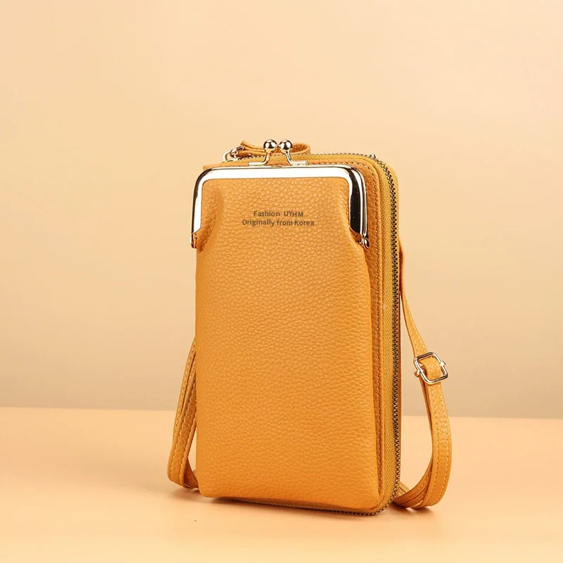 Fashion Small Crossbody Phone Pouch Bags Mini Leather Wallet