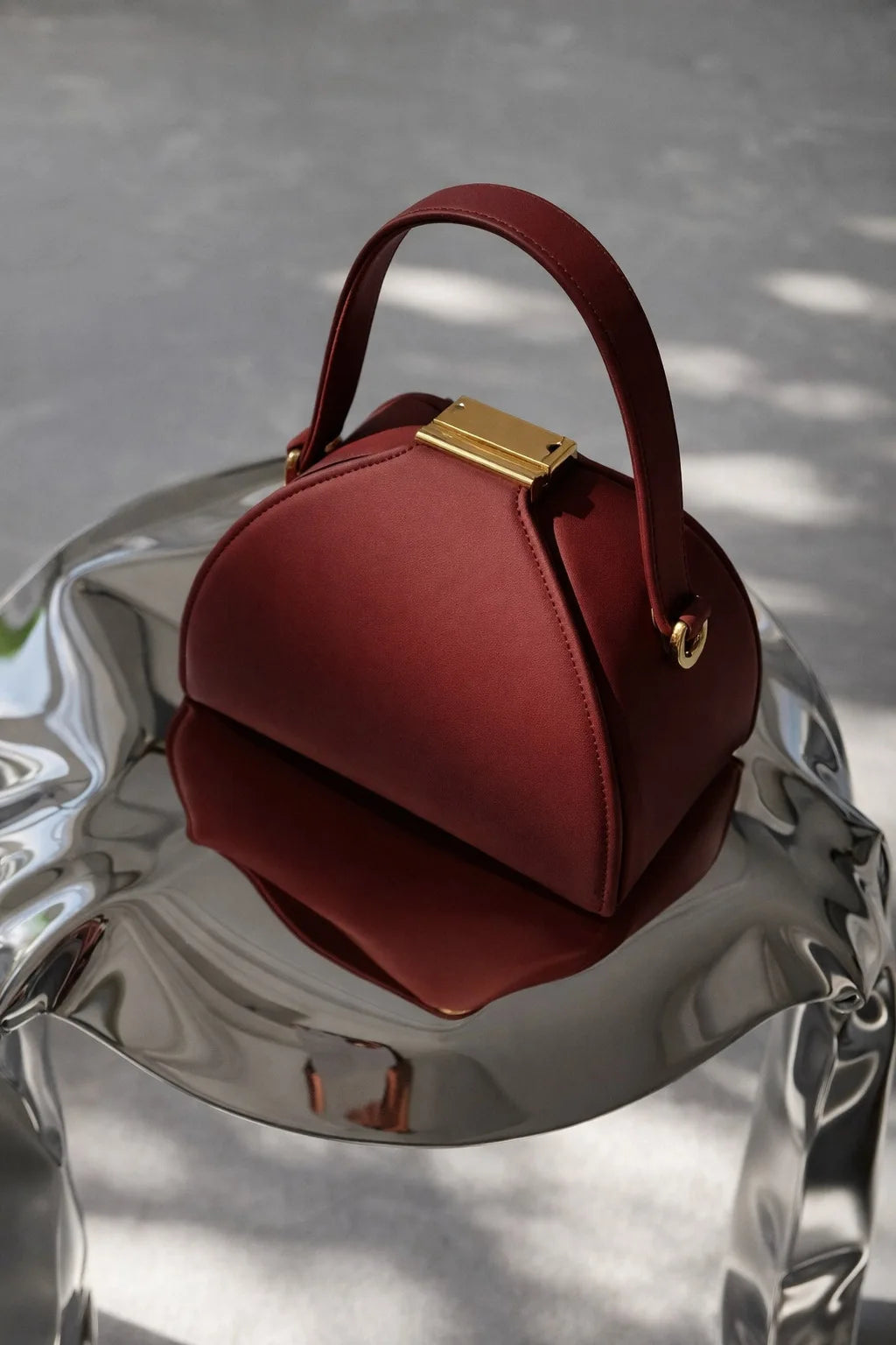 Fashion Niche Design Semi-circular Box Shape Crossbody Bag