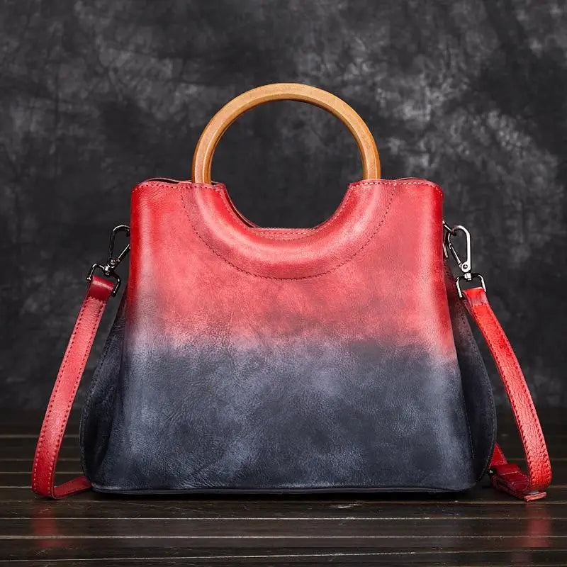 Retro Handmade Genuine Leather Shoulder & Crossbody Bag