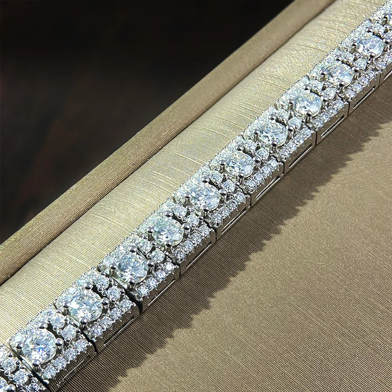 Moissanite Tennis Bracelet GRA Certified Stackable Fine Jewelry