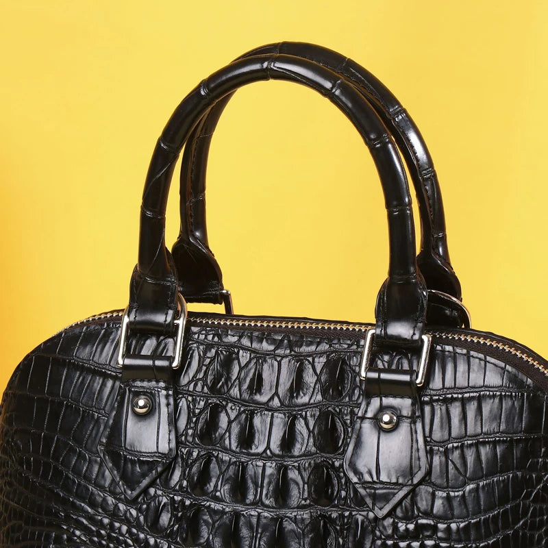 Luxury Handbag Genuine Leather Crocodile Pattern High Quality