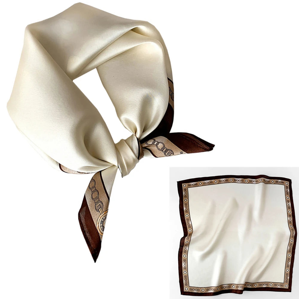 Women 100% Mulberry Real Silk Scarf 53cm
