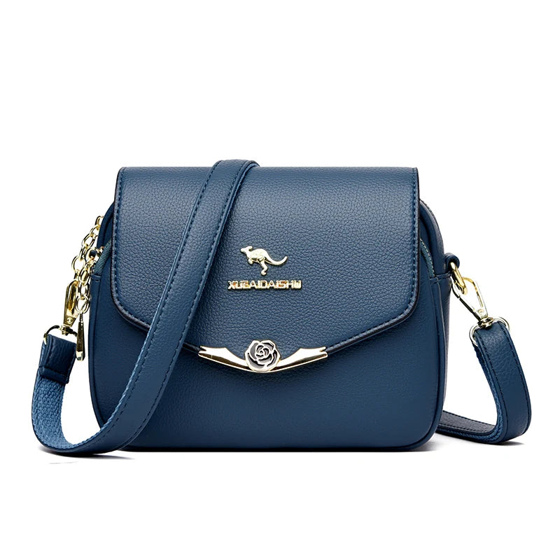 Elegant Soft Leather Shoulder Bag Design Fashionable Crossbody Bag Ladies Purse