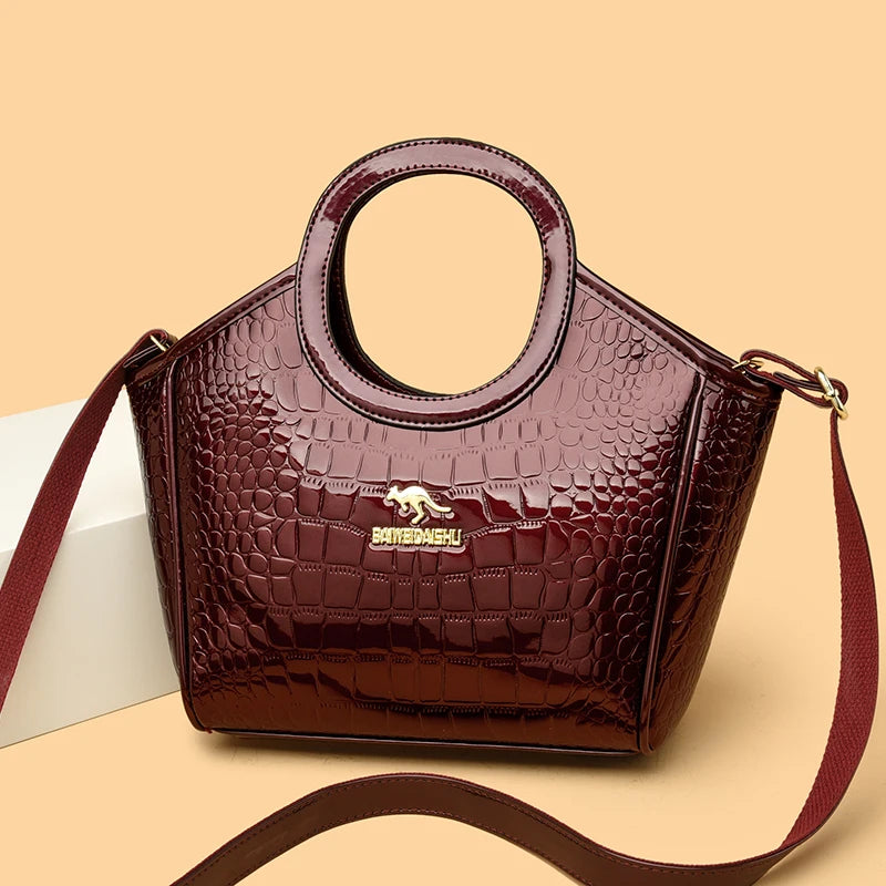 Luxury Designer Purse Handbag Patent Leather Crossbody
