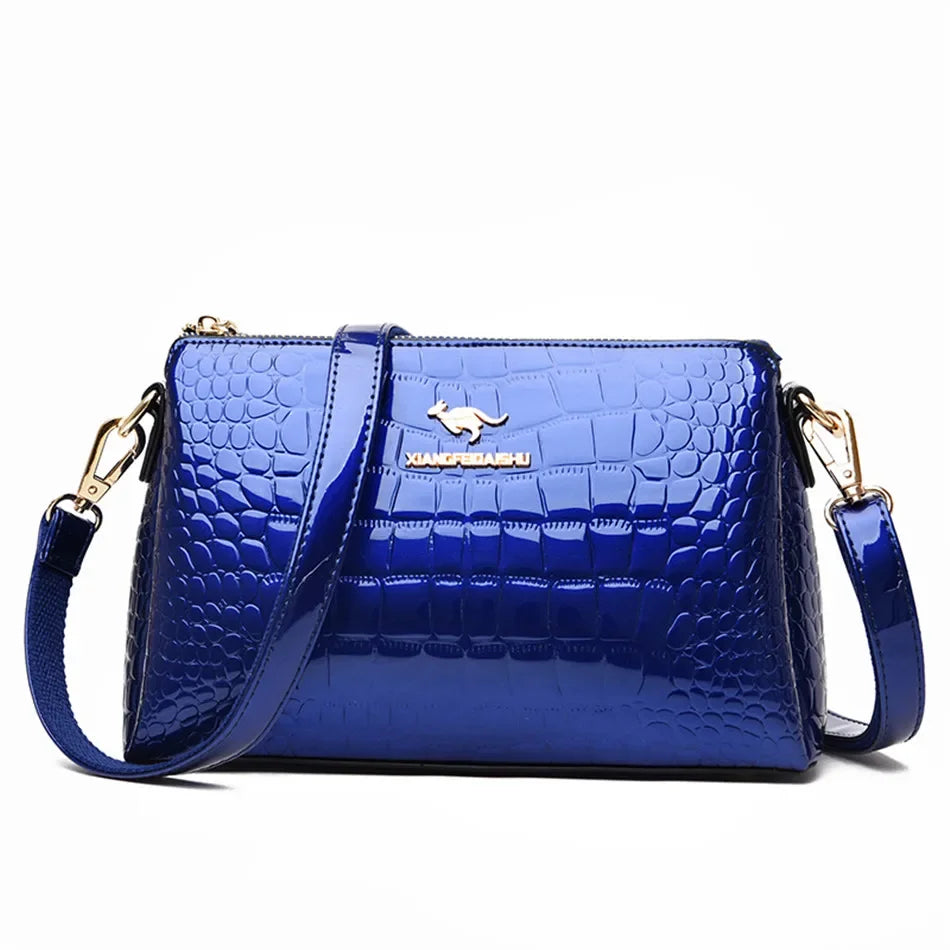 3-Layer partition Women Bag Soft Leather Luxury Handbag