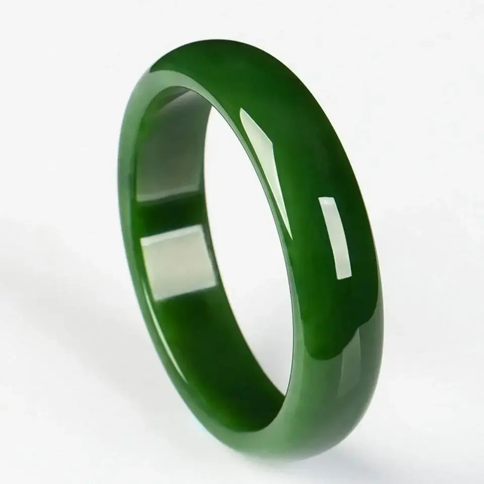 100% Green Burma Jade Bangle Bracelet