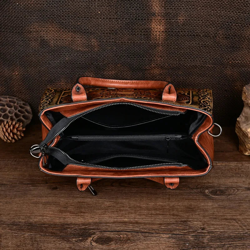 Vintage Embossed Women's Bag Shoulder Crossbody Handbag