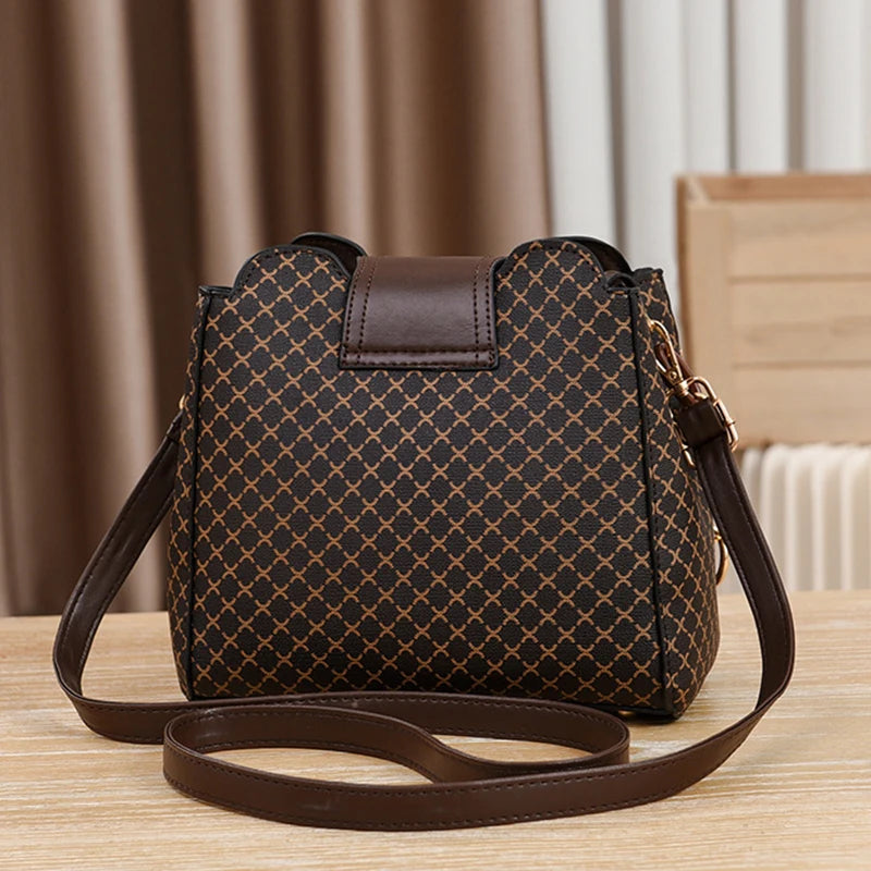 Women Handbag Bag Luxury Design Bucket Shoulder Crossbody Bag Print Large Capacity