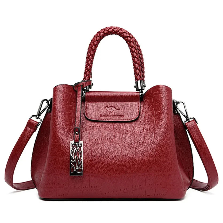 Luxury Handbags Stone Pattern Design Crossbody Bag