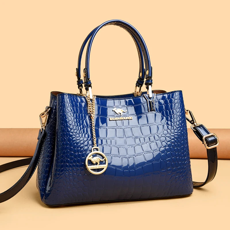 High Quality Luxury Handbag Crocodile Pattern Shoulder Tote