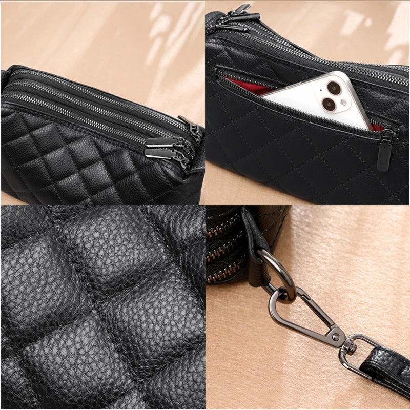 Genuine Leather Tote Luxury Soft Shoulder Crossbody Bag