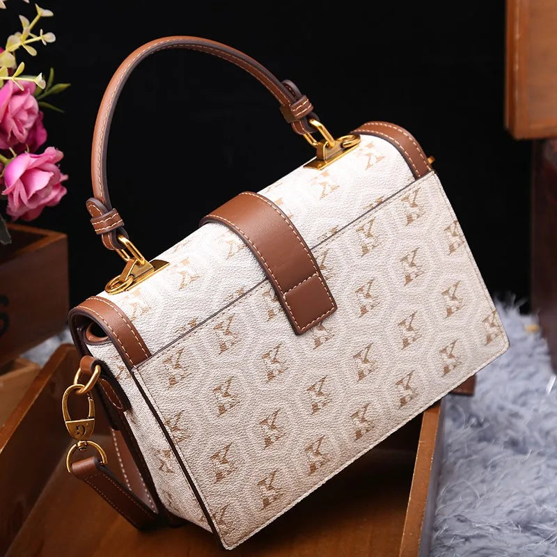 Light luxury brand handbag high-end design printed shoulder bag crossbody bag