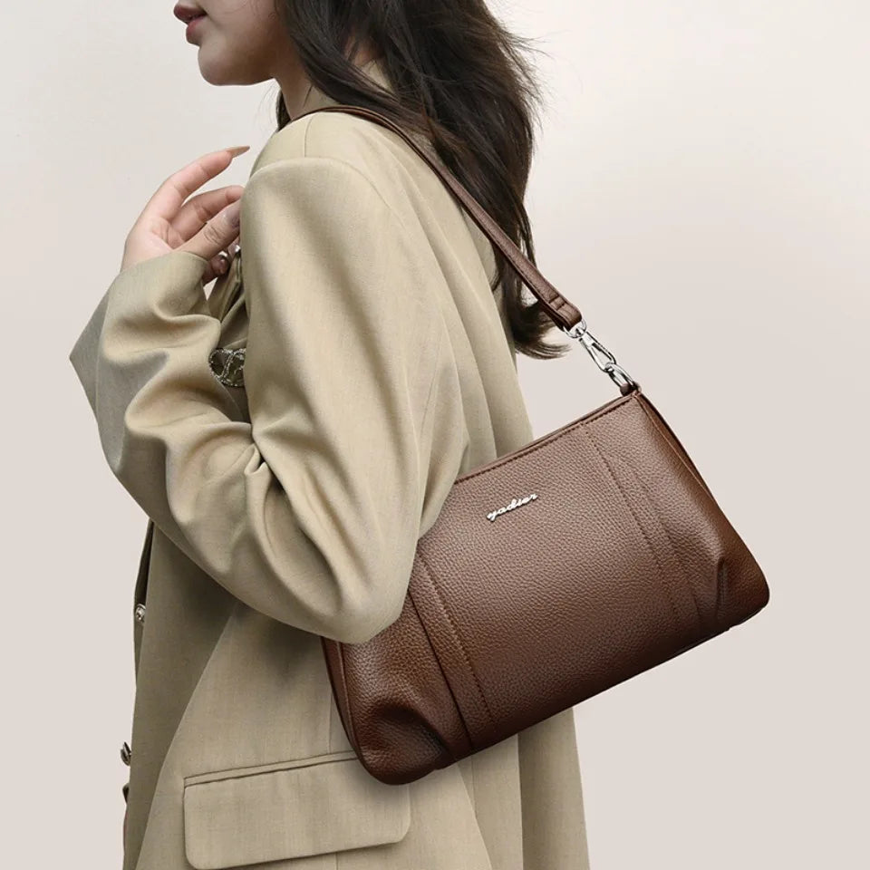 Top Quality Soft Leather Elegant Crossbody Shoulder Bag