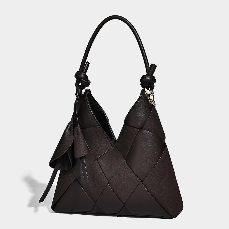 Luxury Women's Hand Woven Crossbody Bag Retro High-End Fashion