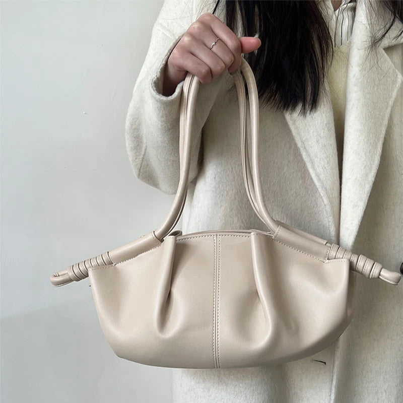 Women's Handbag High-end Design Pleated Cloud Shoulder Crossbody Bag