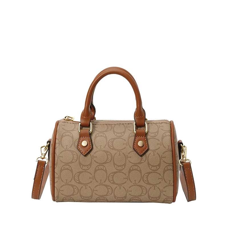 Vintage Paris Inspired Design Stylish Leather Crossbody Handbag
