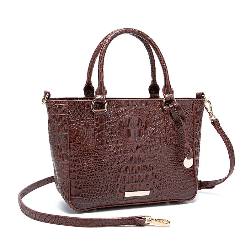 Crocodile Pattern Crossbody Bag Fashion Design Luxury Bag