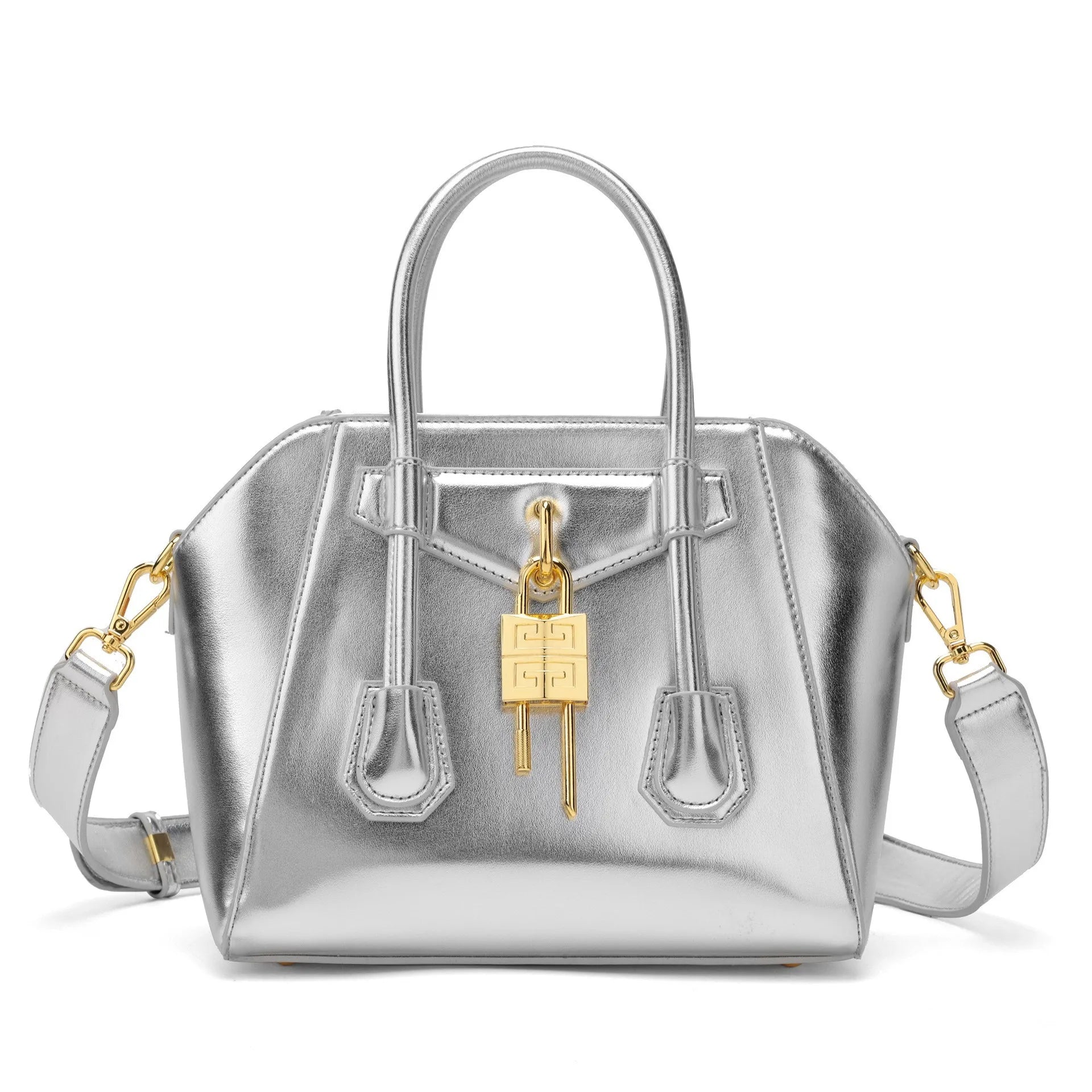 Elegant Solid Color High-End Fashion Luxury Messenger Tote