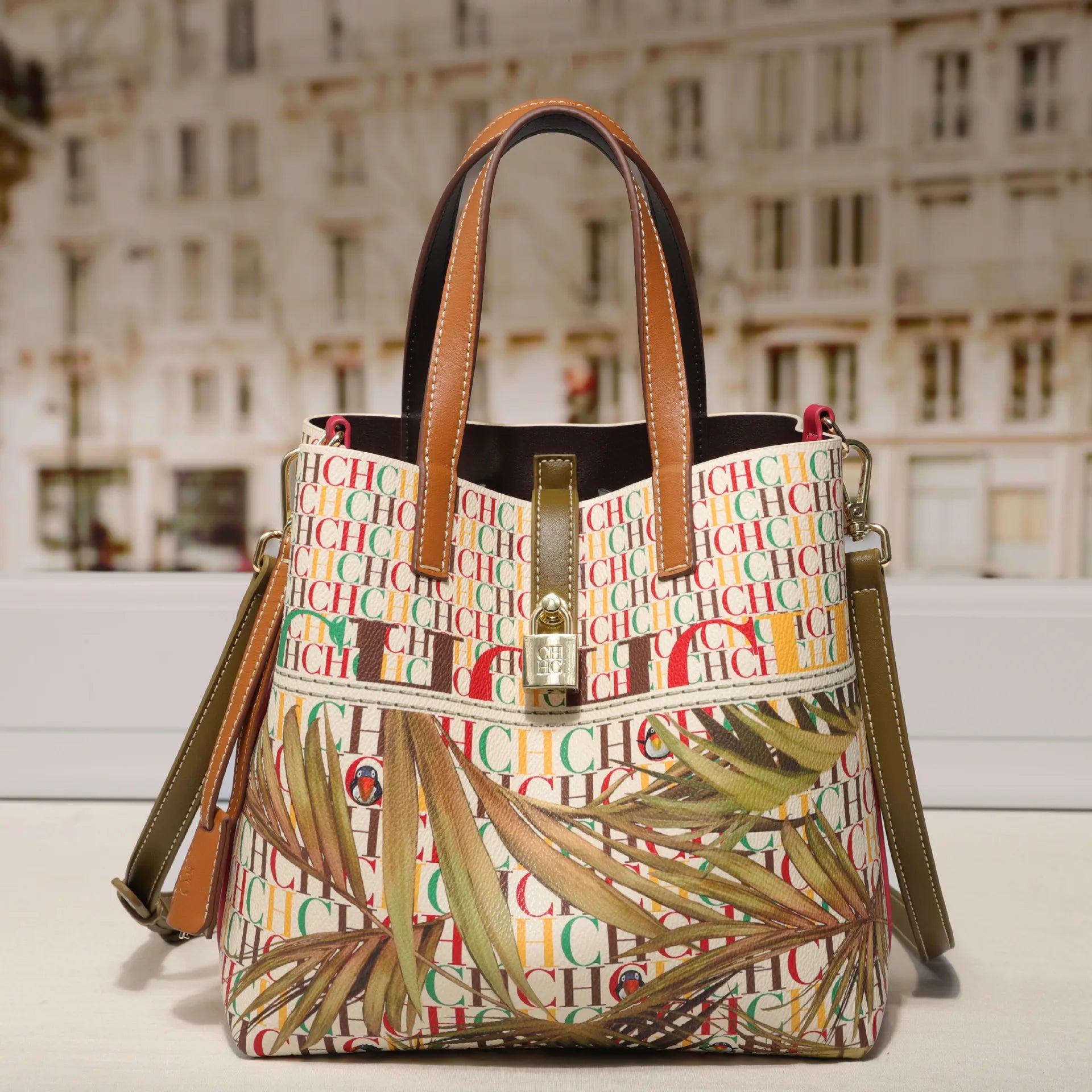 Women Crossbody Bag Fashion Print Design Multi-function Shoulder Bag Luxury Tote