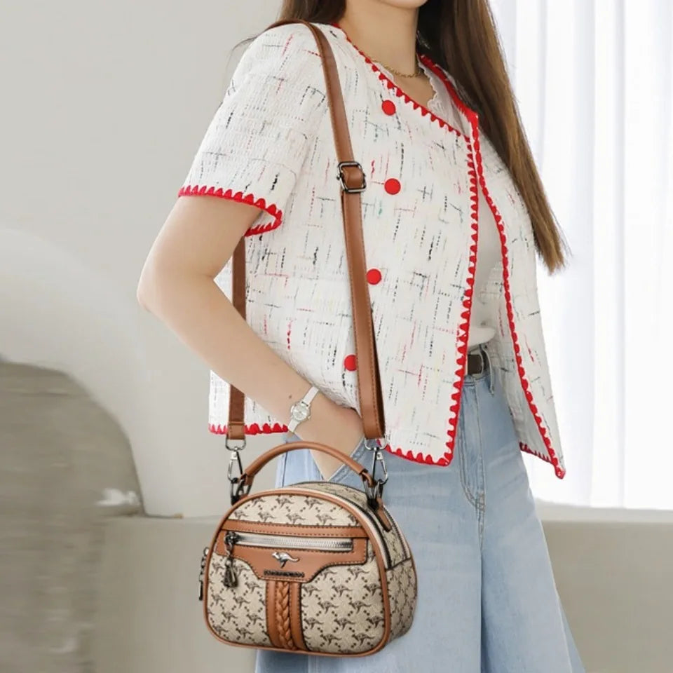 Genuine Brnad Top Quality Leather Small Tote Shoulder Bags Women Messenger Bag