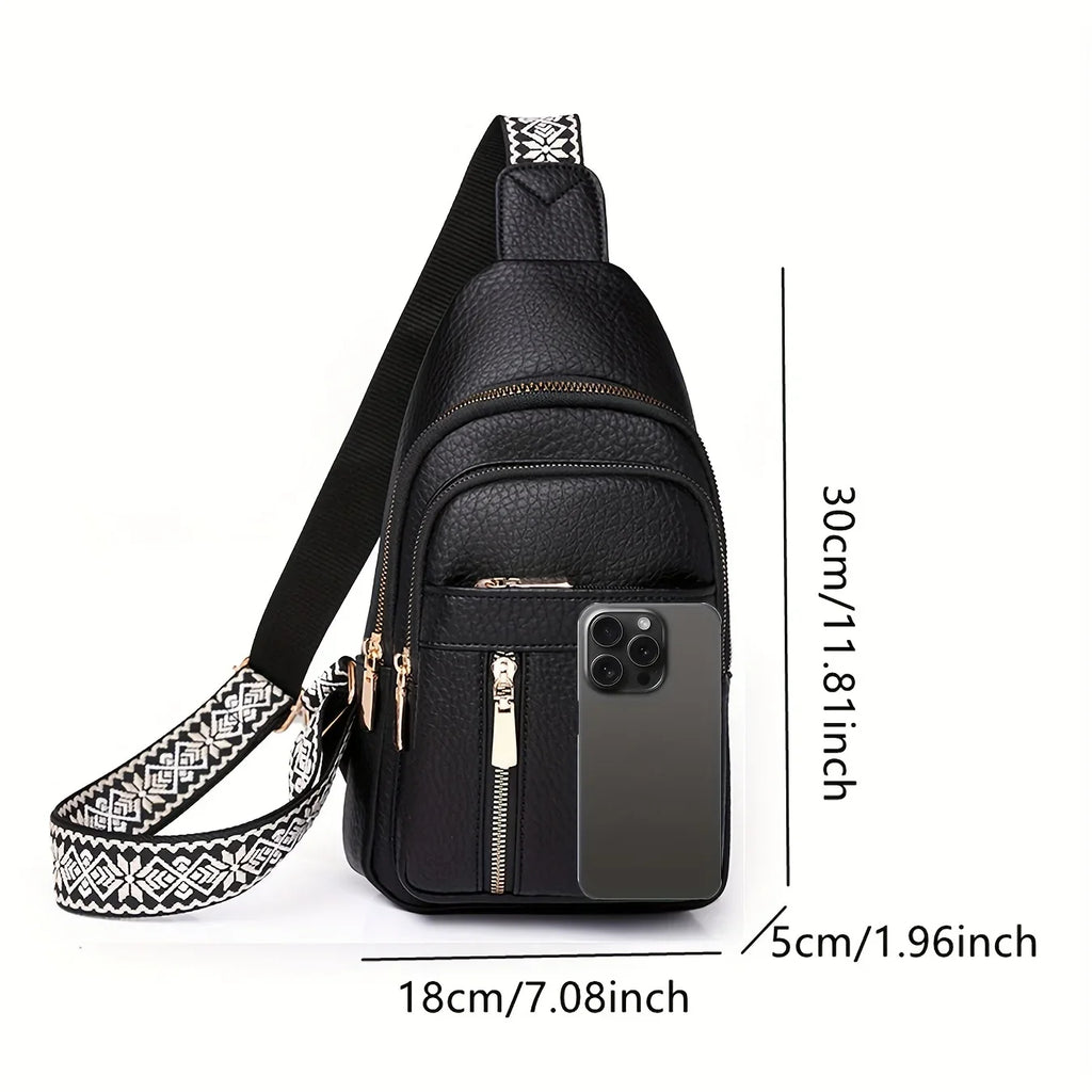Fashion Women's Bag Leather Casual Chest Bag Versatile Shoulder Bag For Women