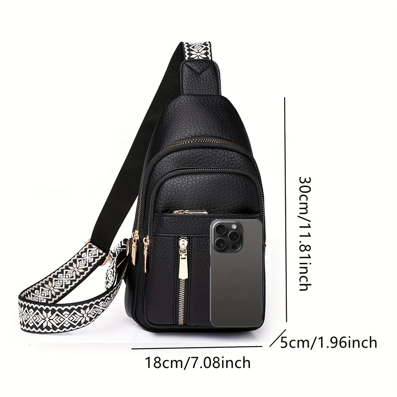 Fashion Women's Bag Leather Casual Chest Bag Versatile Shoulder Bag For Women