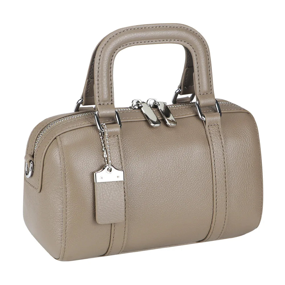 Trendy Luxury Design Retro Handbag For Women Genuine Leather Shoulder Crossbody
