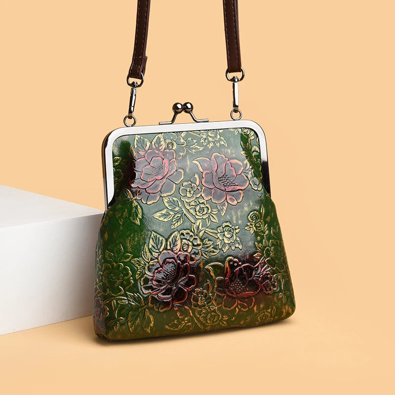 Vintage Handbag Women Shoulder Bag Luxurious Design Round Bag High-quality