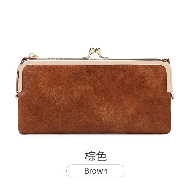 Multi Functional Long Wallet Vintage Clutch Coin Purse Card Holder Zipper Wallet
