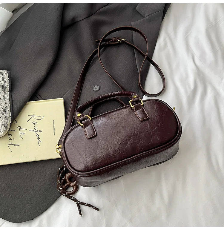 Vintage Style Boston Bag Fashion Handbags Shoulder Bags