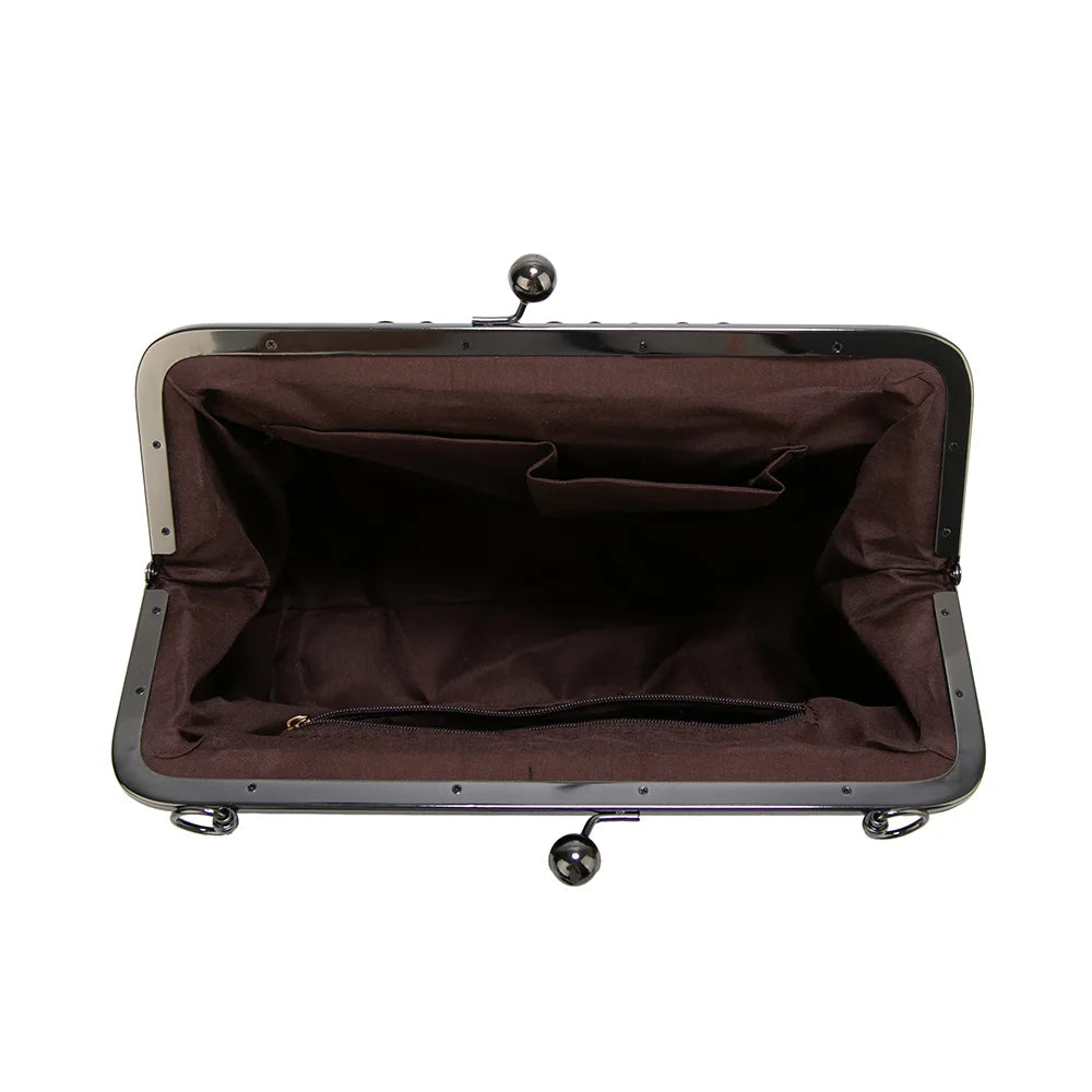 Shoulder Bag Women Retro Frame Purse Crossbody Bag