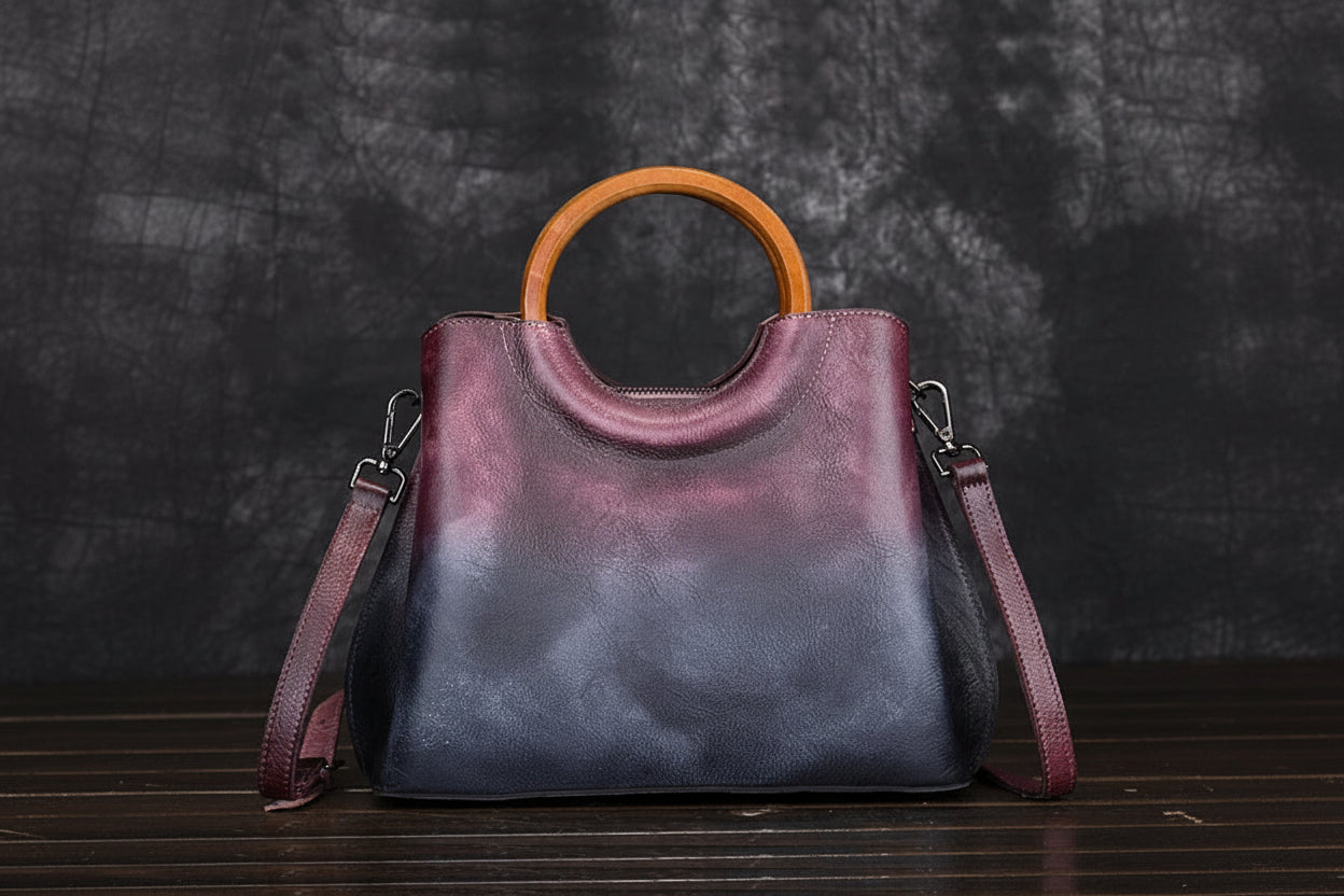 Retro Handmade Genuine Leather Shoulder & Crossbody Bag
